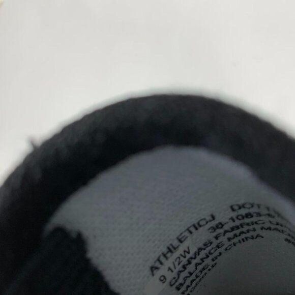 Comfortview Black Canvas Slip On Padded Insole Sneakers 9.5W New - Picture 6 of 6